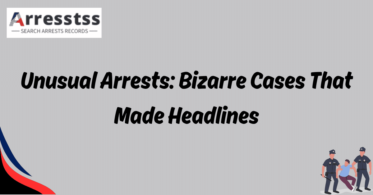 Unusual Arrests Bizarre Cases That Made Headlines 1